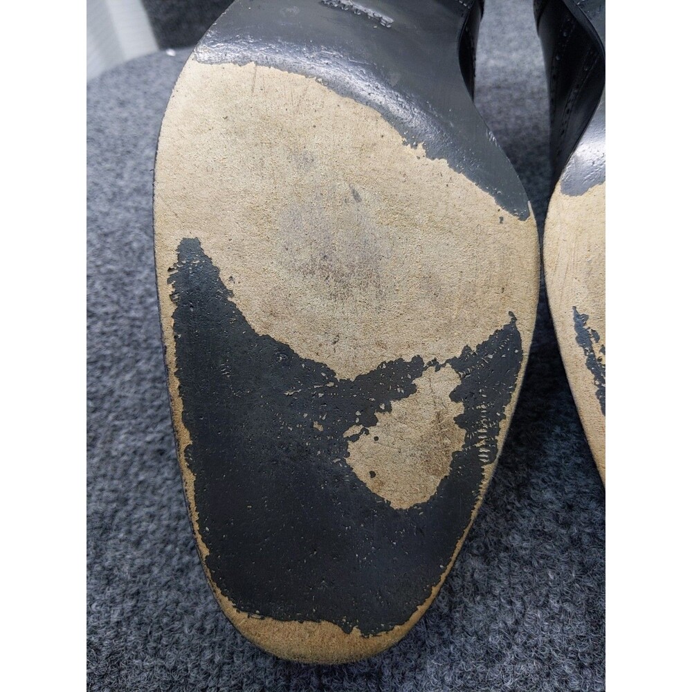 Bally Men's Black Oxfords Leather Z-Adrem Size 8 1/2D Made In Switzerland - Picture 9 of 16